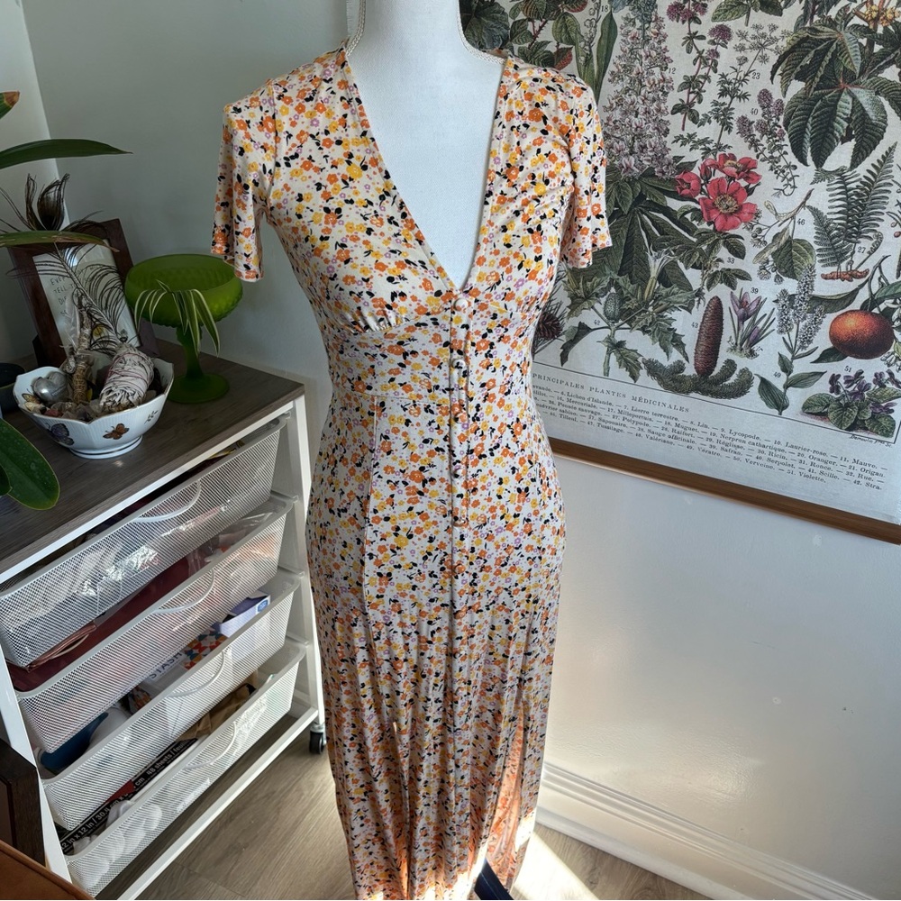 ASOS Multicolor Floral Maxi Dress size 2